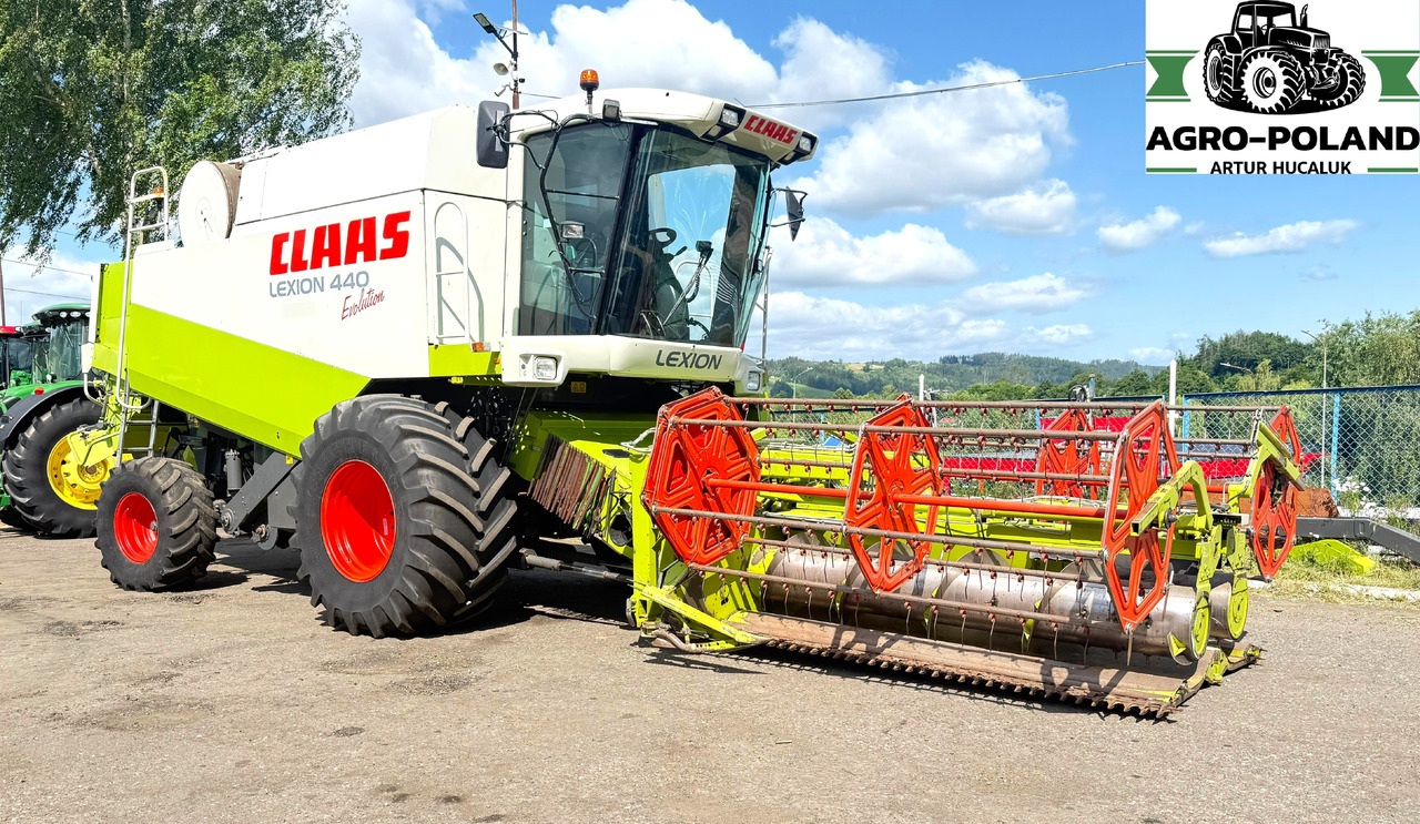 CLAAS LEXION 440 EVOLUTION - 2003 ROK + CLAAS C 540 SKŁADANY - 2007 ROK - Máy gặt đập: hình 1 CLAAS LEXION 440 EVOLUTION - 2003 ROK + CLAAS C 540 SKŁADANY - 2007 ROK - Máy gặt đập: hình 1