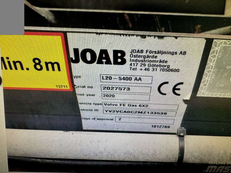 Xe tải nâng móc Volvo FE 330 6x2 Hooklift Joab 20 to 5400 mm Lenkachse: hình 7