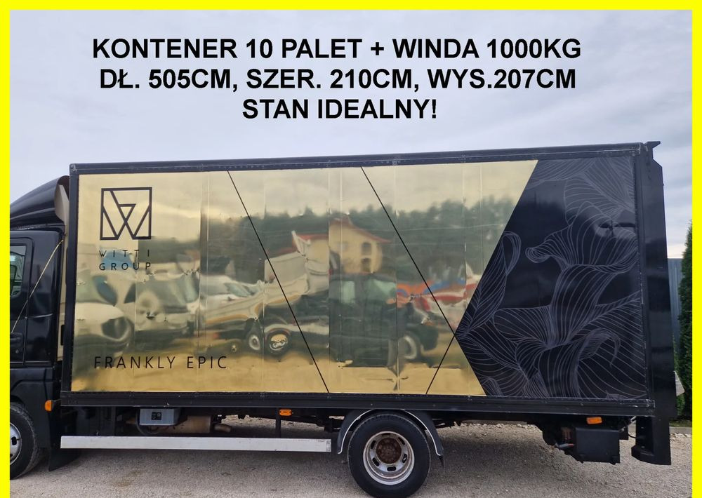 Kontener 10 palet winda 1000kg , Iveco Atleon Atego mascott ,stan idealny! - Hộp hoán đổi thân: hình 1 Kontener 10 palet winda 1000kg , Iveco Atleon Atego mascott ,stan idealny! - Hộp hoán đổi thân: hình 1