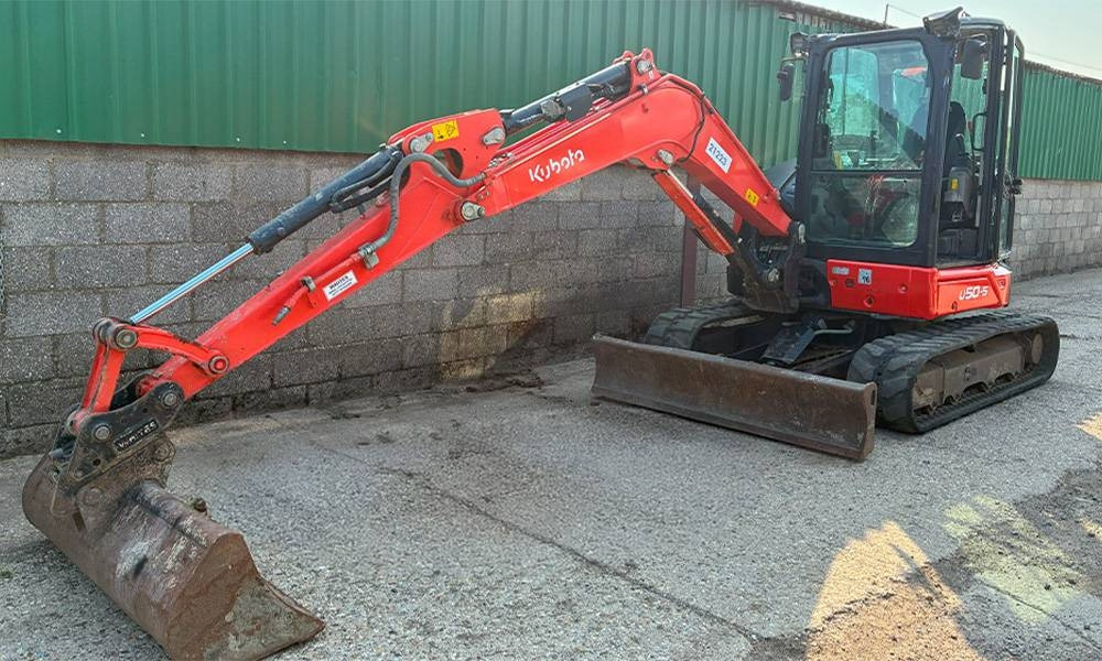 Kubota U 50-5 - Máy xúc mini: hình 2 Kubota U 50-5 - Máy xúc mini: hình 2