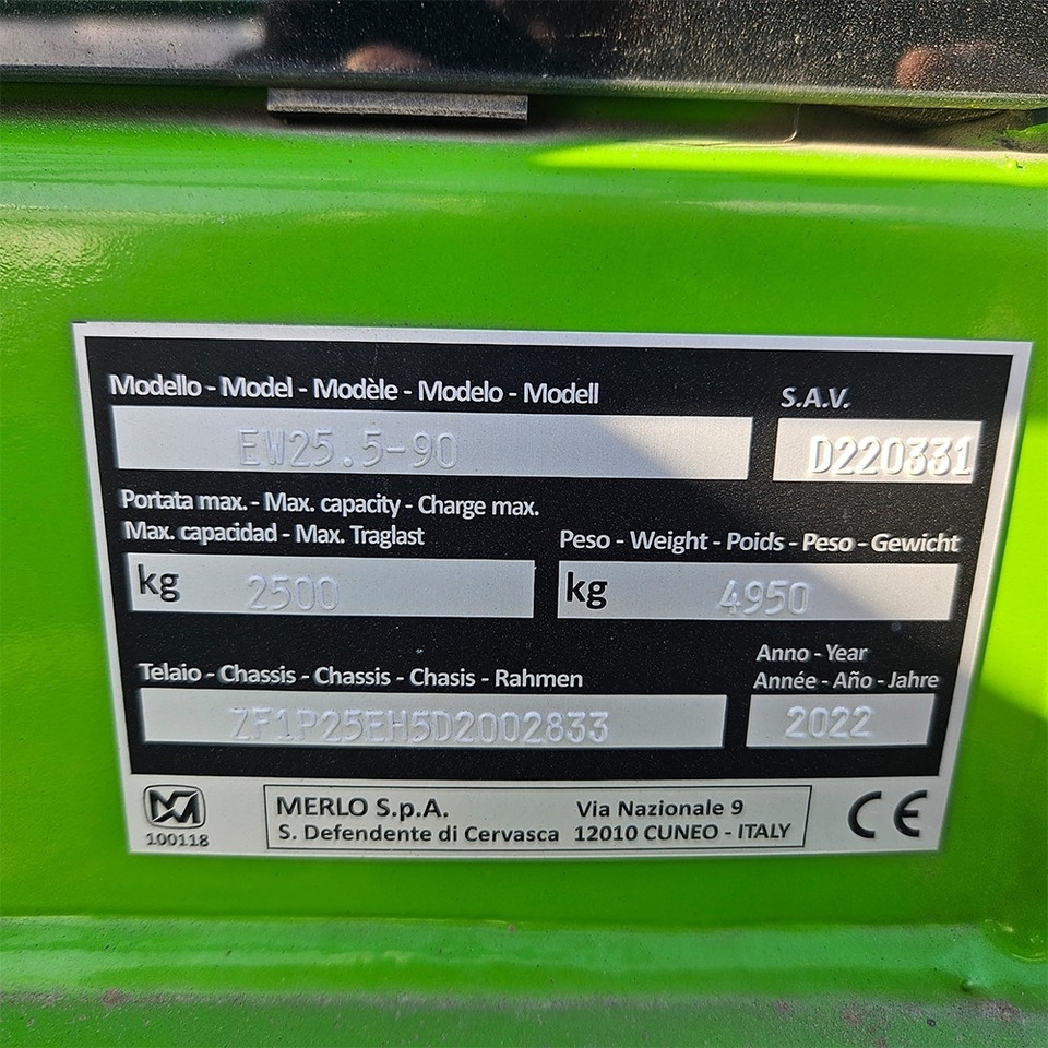 Merlo EW25.5 - Xe nhấc hình viễn vọng kính: hình 5 Merlo EW25.5 - Xe nhấc hình viễn vọng kính: hình 5