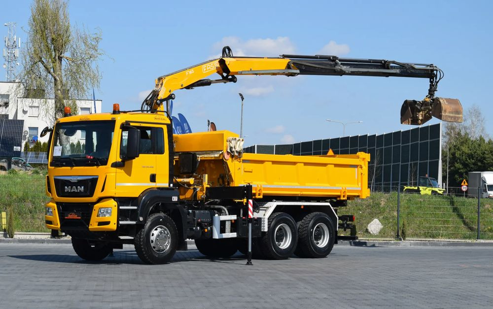 MAN TGS 26.400 / 6x4 / EURO 6 / UDT / HDS FASSI 165 / WYSUW x3 / ROTATOR / CHWYTAK / STEROWANIE RADIOWE / WZMOCNIONA RAMA / WYWROTKA / HYDROBURTA / AUTOMAT / 2017 / NOWE OPONY - 100% / NISKI PRZEBIEG - Xe ben: hình 1 MAN TGS 26.400 / 6x4 / EURO 6 / UDT / HDS FASSI 165 / WYSUW x3 / ROTATOR / CHWYTAK / STEROWANIE RADIOWE / WZMOCNIONA RAMA / WYWROTKA / HYDROBURTA / AUTOMAT / 2017 / NOWE OPONY - 100% / NISKI PRZEBIEG - Xe ben: hình 1