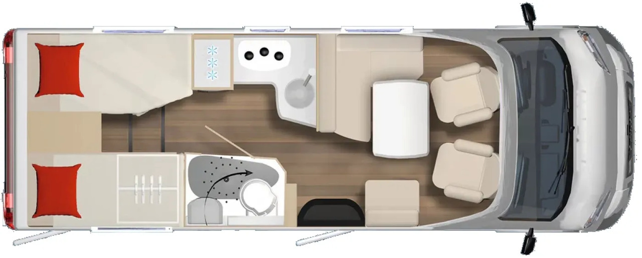 Bürstner B66 TD 690 G B 66 TD 690 Voll ausgestattet - Xe cắm trại bán tích hợp: hình 2 Bürstner B66 TD 690 G B 66 TD 690 Voll ausgestattet - Xe cắm trại bán tích hợp: hình 2