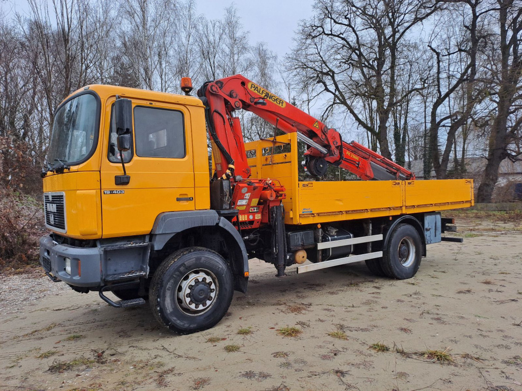 MAN 19.403 Pritsche 4x4 mit Palfingerkran PK 21000 mit Funk - Fernbedienung - Xe cẩu tự hành: hình 1 MAN 19.403 Pritsche 4x4 mit Palfingerkran PK 21000 mit Funk - Fernbedienung - Xe cẩu tự hành: hình 1