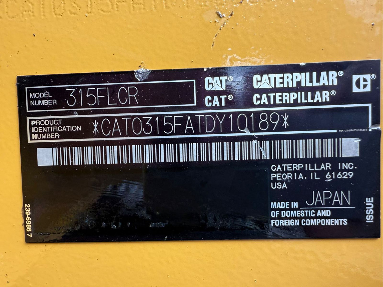 CAT 315 - Máy xúc bánh xích: hình 2 CAT 315 - Máy xúc bánh xích: hình 2