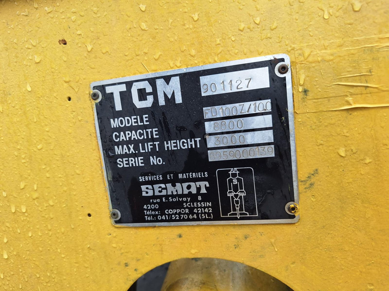 Xe nâng diesel TCM 100: hình 7 Xe nâng diesel TCM 100: hình 7