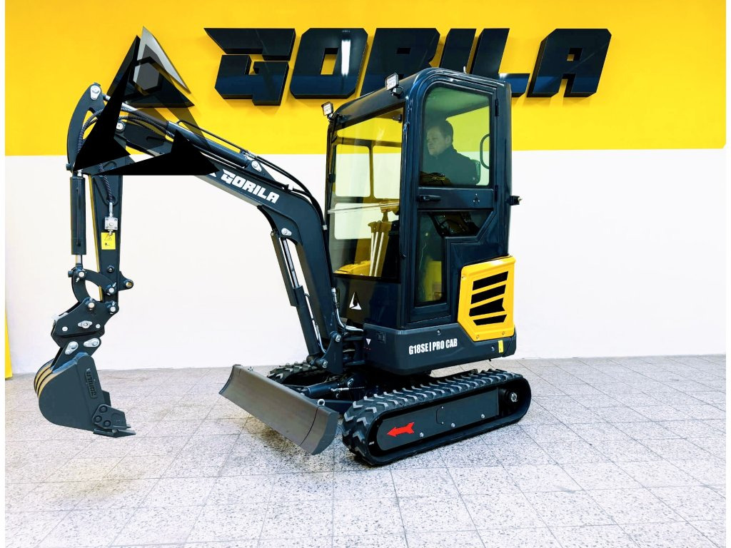 Máy xúc mini Pásový minibagr GORILA G18SE I PRO CAB: hình 8