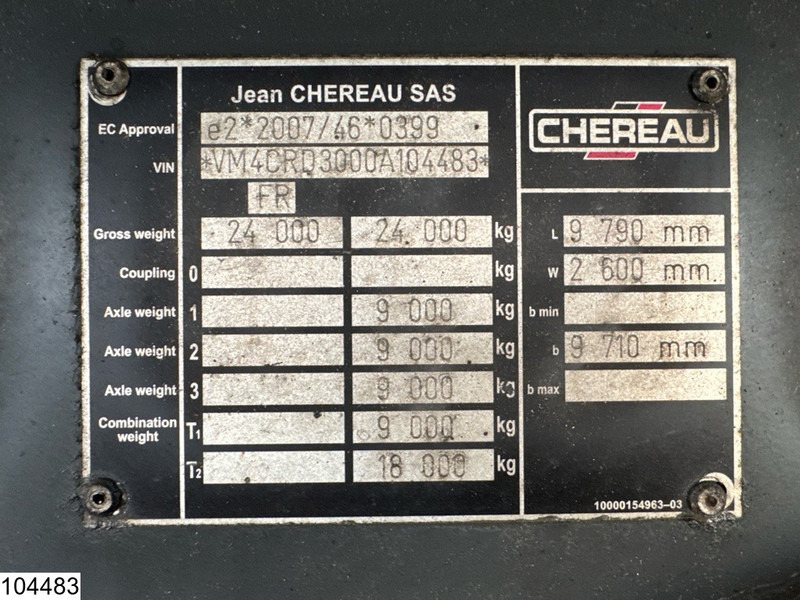 Chereau Autonoom Carrier Vector 1350 - Rơ moóc đông lạnh: hình 4 Chereau Autonoom Carrier Vector 1350 - Rơ moóc đông lạnh: hình 4