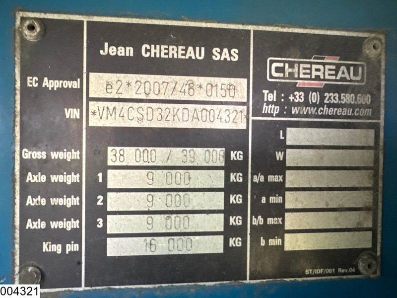 Chereau Koel vries Carrier Vector 1550 - Sơ mi rơ moóc đông lạnh: hình 4 Chereau Koel vries Carrier Vector 1550 - Sơ mi rơ moóc đông lạnh: hình 4
