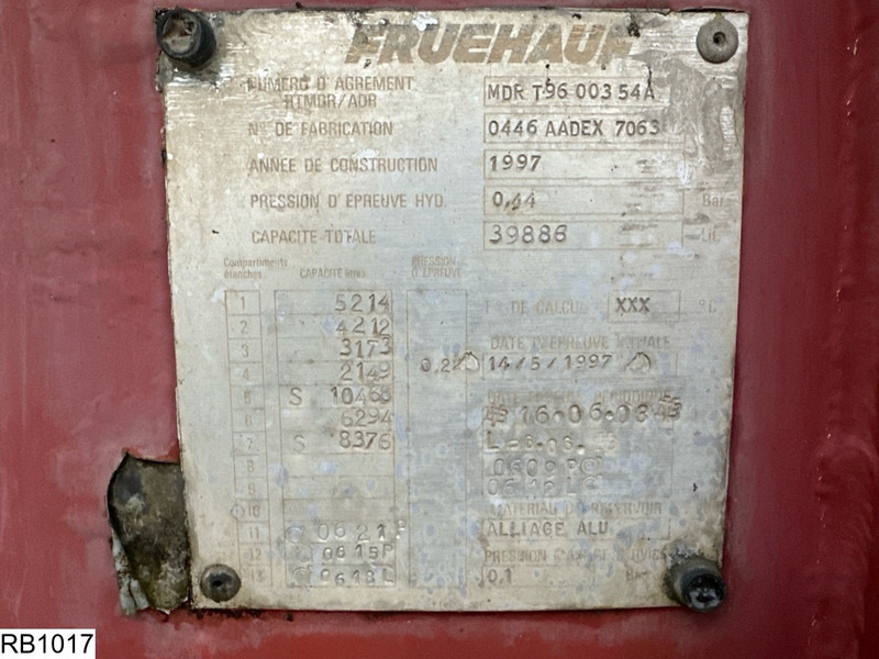 Fruehauf Fuel 39886 Liter, 7 Compartments - Sơ mi rơ moóc bồn: hình 4 Fruehauf Fuel 39886 Liter, 7 Compartments - Sơ mi rơ moóc bồn: hình 4