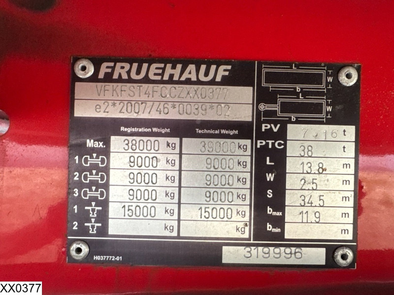 Fruehauf gesloten bak - Sơ mi rơ moóc hộp kín: hình 4 Fruehauf gesloten bak - Sơ mi rơ moóc hộp kín: hình 4