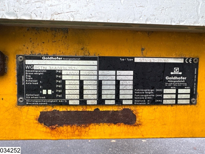 Goldhofer Lowbed 48,000 kg, Steering axle - Sơ mi rơ moóc thùng thấp: hình 5 Goldhofer Lowbed 48,000 kg, Steering axle - Sơ mi rơ moóc thùng thấp: hình 5