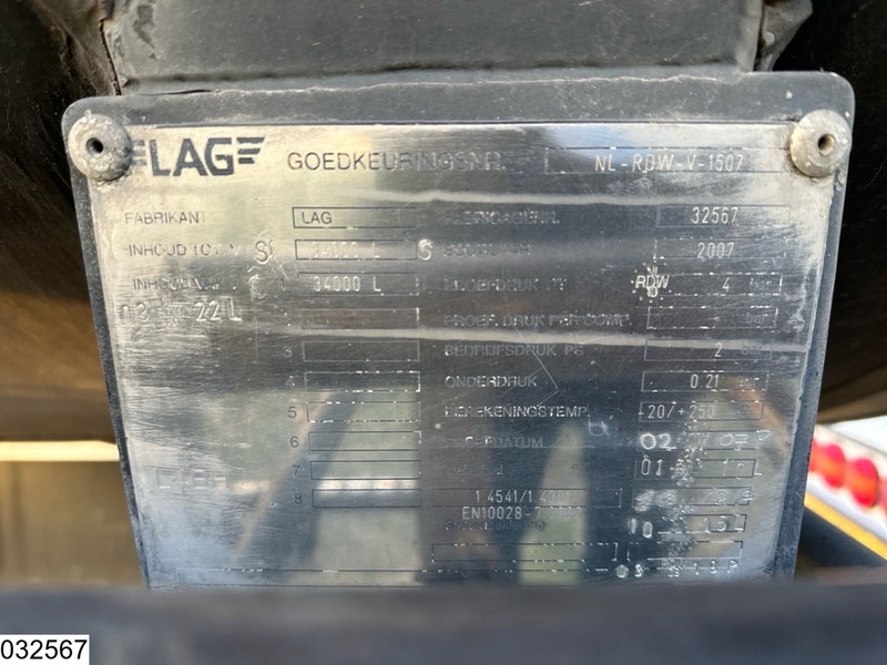 LAG Bitum 34000 Liter, 1 Compartment - Sơ mi rơ moóc bồn: hình 5 LAG Bitum 34000 Liter, 1 Compartment - Sơ mi rơ moóc bồn: hình 5