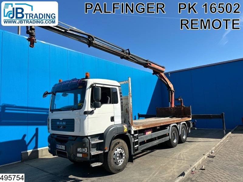 MAN TGA 26 360 6X4, Manual, Steel suspension, Palfinger - Xe tải thùng lửng/ Phẳng, Xe cẩu tự hành: hình 1 MAN TGA 26 360 6X4, Manual, Steel suspension, Palfinger - Xe tải thùng lửng/ Phẳng, Xe cẩu tự hành: hình 1