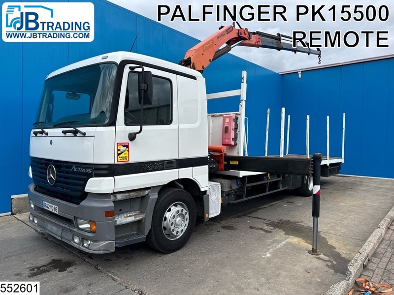Mercedes-Benz Actros 1831 Palfinger, Remote, Manual - Xe tải thùng lửng/ Phẳng, Xe cẩu tự hành: hình 1 Mercedes-Benz Actros 1831 Palfinger, Remote, Manual - Xe tải thùng lửng/ Phẳng, Xe cẩu tự hành: hình 1