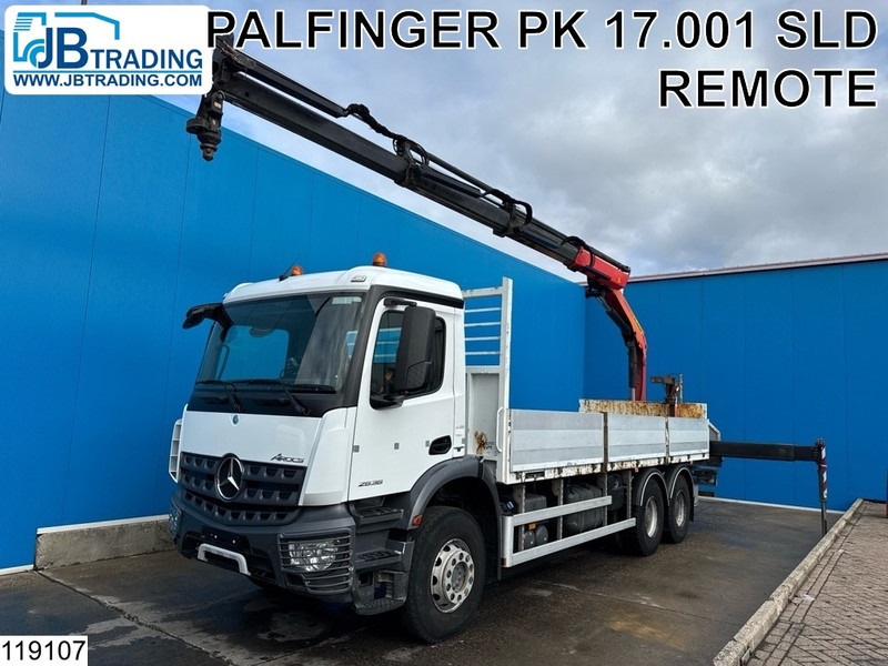 Mercedes-Benz Arocs 2636 6x4, EURO 6, Palfinger, Leaf suspension - Xe tải thùng lửng/ Phẳng, Xe cẩu tự hành: hình 1 Mercedes-Benz Arocs 2636 6x4, EURO 6, Palfinger, Leaf suspension - Xe tải thùng lửng/ Phẳng, Xe cẩu tự hành: hình 1