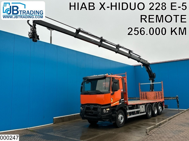 Renault C 430 8X4, EURO 6, HIAB, X-HIDUO 228 E-5 - Xe tải thùng lửng/ Phẳng, Xe cẩu tự hành: hình 1 Renault C 430 8X4, EURO 6, HIAB, X-HIDUO 228 E-5 - Xe tải thùng lửng/ Phẳng, Xe cẩu tự hành: hình 1