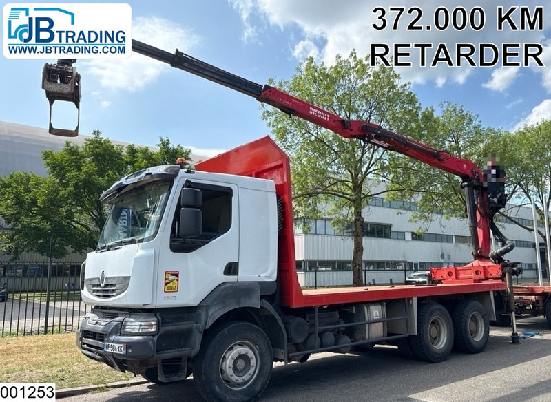 Renault Kerax 450 Dxi 6x4, Manual, Steel, Palfinger, Retarder - Xe chở gỗ, Xe cẩu tự hành: hình 1 Renault Kerax 450 Dxi 6x4, Manual, Steel, Palfinger, Retarder - Xe chở gỗ, Xe cẩu tự hành: hình 1