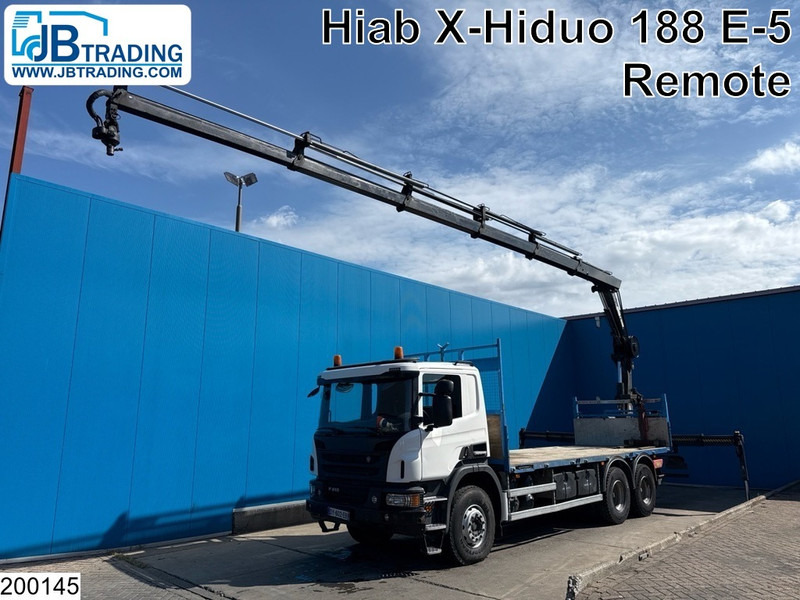Scania P 410 6x4, EURO 6, Retarder, HIAB, Remote - Xe tải thùng lửng/ Phẳng, Xe cẩu tự hành: hình 1 Scania P 410 6x4, EURO 6, Retarder, HIAB, Remote - Xe tải thùng lửng/ Phẳng, Xe cẩu tự hành: hình 1