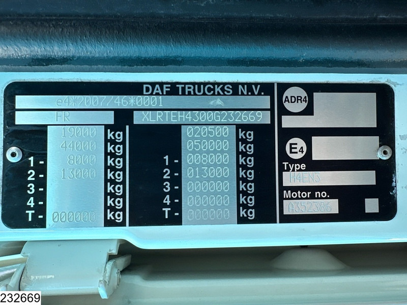 Xe đầu kéo DAF XF 480 EURO6, PTO, Hydraulic, Standairco: hình 7