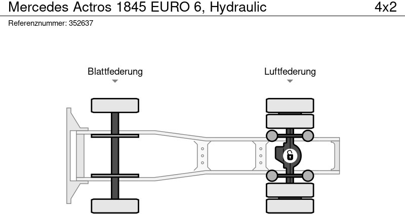 Xe đầu kéo Mercedes-Benz Actros 1845 EURO 6, Hydraulic: hình 12 Xe đầu kéo Mercedes-Benz Actros 1845 EURO 6, Hydraulic: hình 12