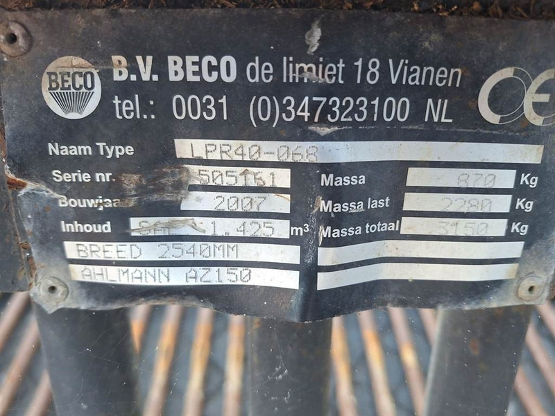 Ahlmann AZ150-Beco LPR40-068-Skeleton bucket/Siebschaufel - Gầu cho Máy móc xây dựng: hình 4 Ahlmann AZ150-Beco LPR40-068-Skeleton bucket/Siebschaufel - Gầu cho Máy móc xây dựng: hình 4