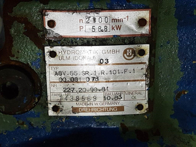 Cho thuê Hydromatik A8V55SR1R101F100081-227.20.90.81-Load sensing pump Hydromatik A8V55SR1R101F100081-227.20.90.81-Load sensing pump: hình 6 Cho thuê Hydromatik A8V55SR1R101F100081-227.20.90.81-Load sensing pump Hydromatik A8V55SR1R101F100081-227.20.90.81-Load sensing pump: hình 6