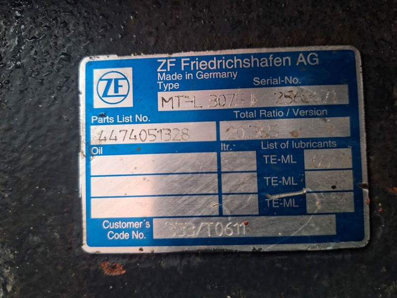 JCB 333/T0611-ZF MT-L3075II-4474051328-Axle/Achse/As - Trục và các bộ phận cho Máy móc xây dựng: hình 5 JCB 333/T0611-ZF MT-L3075II-4474051328-Axle/Achse/As - Trục và các bộ phận cho Máy móc xây dựng: hình 5