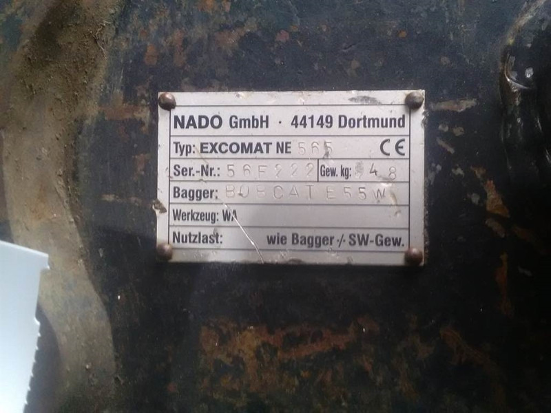 NADO Excomat NE 565 - Bobcat - Quick coupler - Bộ ghép nhanh: hình 4 NADO Excomat NE 565 - Bobcat - Quick coupler - Bộ ghép nhanh: hình 4