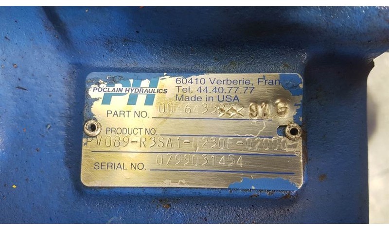 Poclain Hydraulics PV089-R3SA1-N230F-02000 - Drive pump/Fa - Thủy lực: hình 4 Poclain Hydraulics PV089-R3SA1-N230F-02000 - Drive pump/Fa - Thủy lực: hình 4