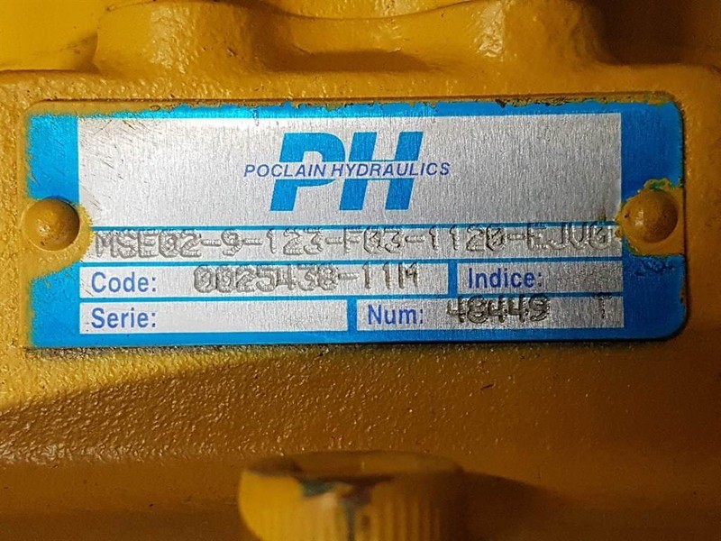 Thủy lực cho Máy móc xây dựng Poclain MSE02-9-123-F03-Wheel motor/Radmotor: hình 6