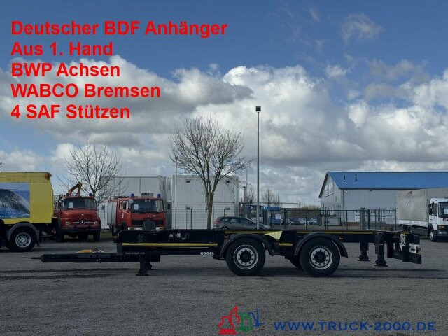 Kögel ZW 18-22,5 Tandem BDF BPW Achsen Scheibenbremsen - Xe chở container/ Rơ moóc hoán đổi thân: hình 1 Kögel ZW 18-22,5 Tandem BDF BPW Achsen Scheibenbremsen - Xe chở container/ Rơ moóc hoán đổi thân: hình 1