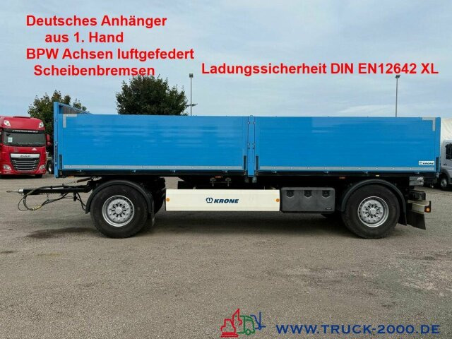 Krone AZ18F Baustoffanhänger BPW Scheibenbremsen1.Hand - Rơ moóc thùng lửng/ Phẳng: hình 1 Krone AZ18F Baustoffanhänger BPW Scheibenbremsen1.Hand - Rơ moóc thùng lửng/ Phẳng: hình 1