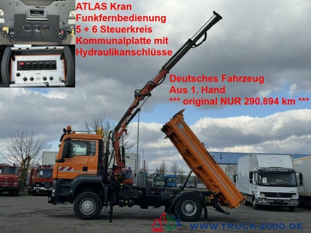 MAN 18.320 4x4 Atlas Kran 8,8m=770kg FB Winterdienst - Xe ben, Xe cẩu tự hành: hình 1 MAN 18.320 4x4 Atlas Kran 8,8m=770kg FB Winterdienst - Xe ben, Xe cẩu tự hành: hình 1