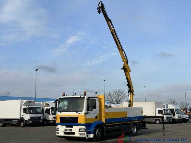 Xe cẩu tự hành, Xe tải thùng lửng/ Phẳng MAN TGM 18.250 Kran Hiab 099 gefaltet am Heck 1.Hand: hình 14