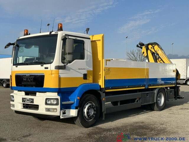 Xe cẩu tự hành, Xe tải thùng lửng/ Phẳng MAN TGM 18.250 Kran Hiab 099 gefaltet am Heck 1.Hand: hình 7
