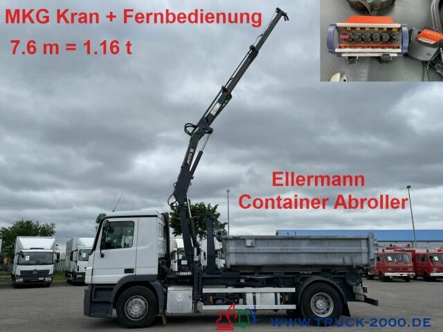 Mercedes-Benz 1841L Abroller + Kran + FB 7.6m=1.2 t. - Xe tải nâng móc, Xe cẩu tự hành: hình 1 Mercedes-Benz 1841L Abroller + Kran + FB 7.6m=1.2 t. - Xe tải nâng móc, Xe cẩu tự hành: hình 1