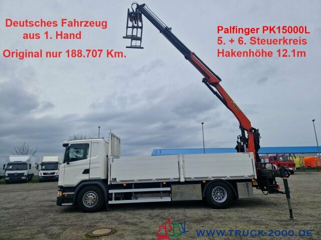 Scania G370 Kran PK15001L nur 188.707 Km. 1. Hand - Xe tải thùng lửng/ Phẳng, Xe cẩu tự hành: hình 1 Scania G370 Kran PK15001L nur 188.707 Km. 1. Hand - Xe tải thùng lửng/ Phẳng, Xe cẩu tự hành: hình 1