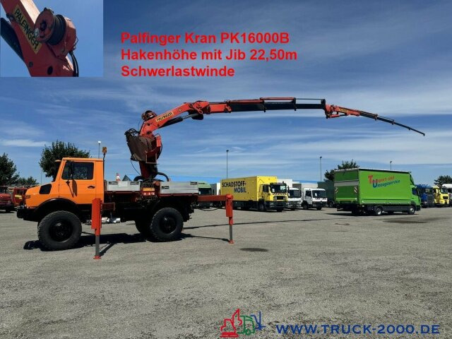 Unimog U1700 Kran PK16000 + Jib Höhe 22,50m + Winde - Xe cẩu tự hành: hình 1 Unimog U1700 Kran PK16000 + Jib Höhe 22,50m + Winde - Xe cẩu tự hành: hình 1