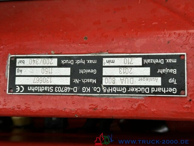 Unimog Dücker Mähkombi RSM Mäher Ausleger DUA800 - Xe tải: hình 5 Unimog Dücker Mähkombi RSM Mäher Ausleger DUA800 - Xe tải: hình 5