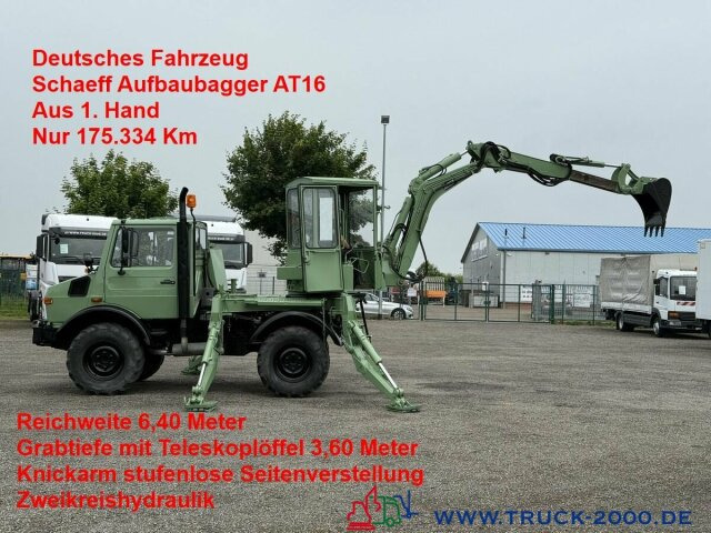 Unimog U427/10 Schaeff Mobilbagger AT 16 NUR 175 TKM - Xe tải nhỏ: hình 1 Unimog U427/10 Schaeff Mobilbagger AT 16 NUR 175 TKM - Xe tải nhỏ: hình 1