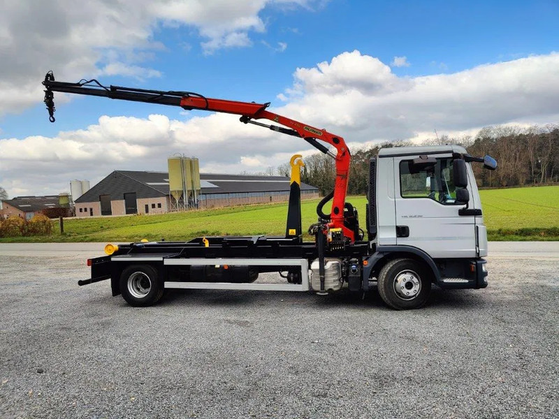 MAN TGL 12.250 Containersysteem Jimeca met kraan Palfinger PK4501 - Xe tải nâng móc, Xe cẩu tự hành: hình 4 MAN TGL 12.250 Containersysteem Jimeca met kraan Palfinger PK4501 - Xe tải nâng móc, Xe cẩu tự hành: hình 4