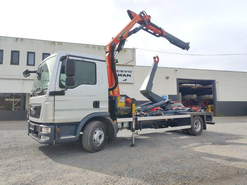 MAN TGL 12.250 Containersysteem met kraan Palfinger PK9001 + Remote - Xe tải nâng móc, Xe cẩu tự hành: hình 1 MAN TGL 12.250 Containersysteem met kraan Palfinger PK9001 + Remote - Xe tải nâng móc, Xe cẩu tự hành: hình 1