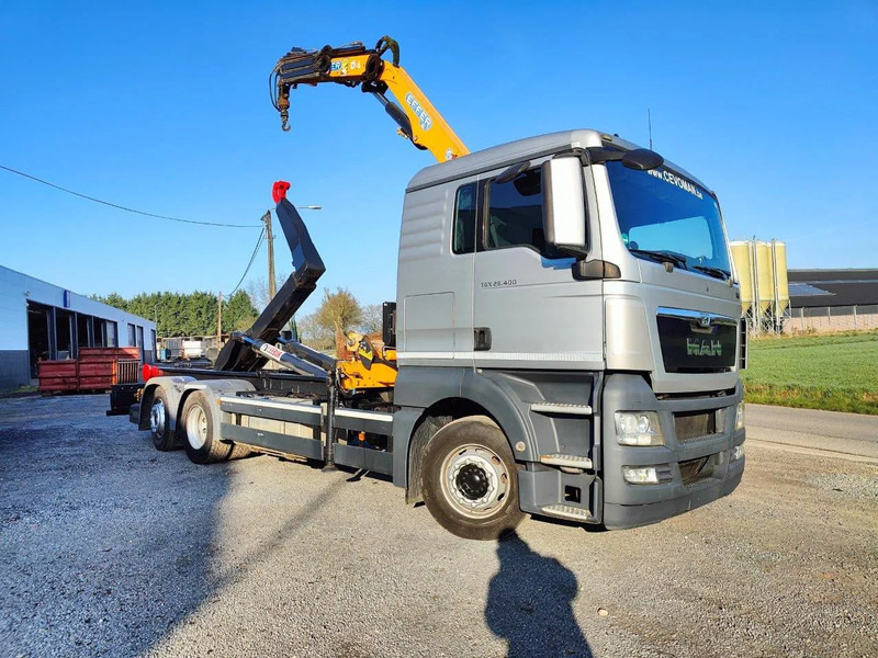 MAN TGX 26.400 6x2 Euro5 Container LEEBUR + Crane Effer 145 - Xe tải nâng móc, Xe cẩu tự hành: hình 2 MAN TGX 26.400 6x2 Euro5 Container LEEBUR + Crane Effer 145 - Xe tải nâng móc, Xe cẩu tự hành: hình 2