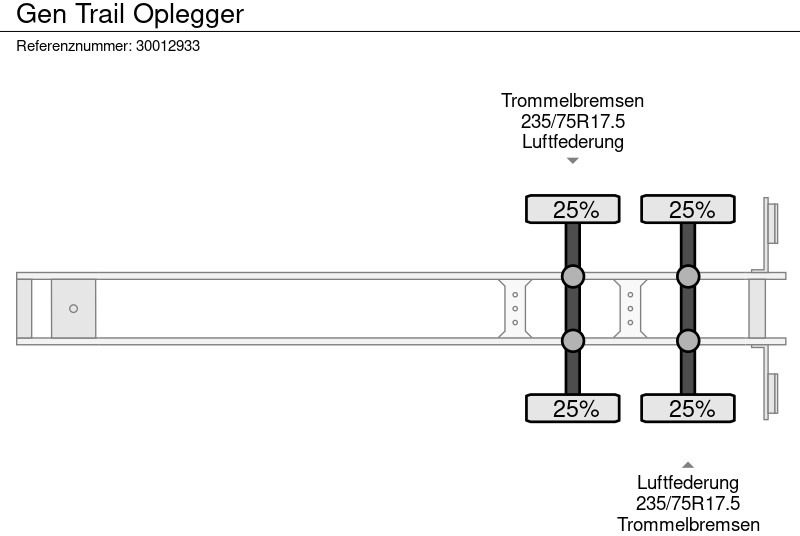 Sơ mi rơ moóc thùng thấp GEN TRAIL Oplegger: hình 11