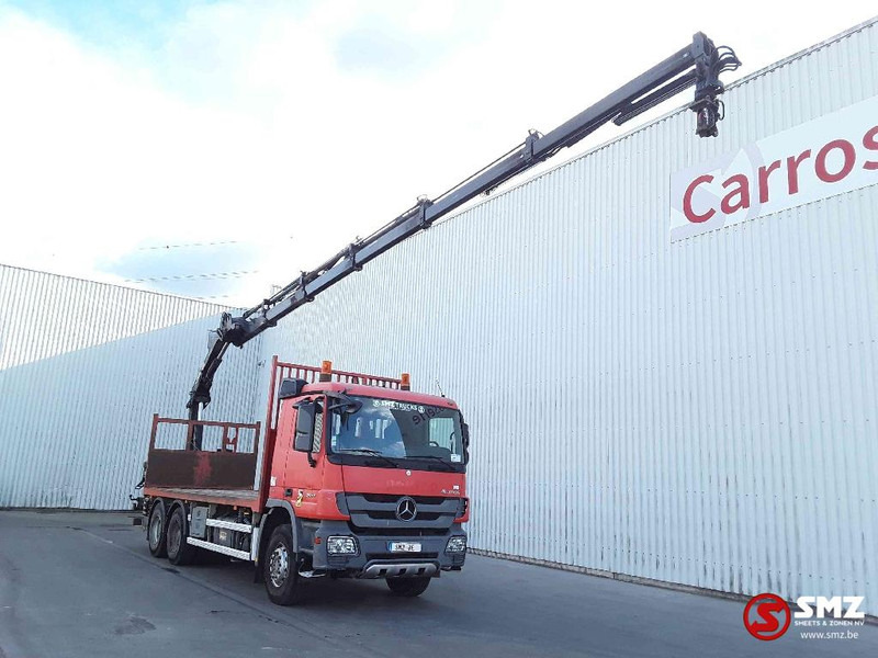 Mercedes-Benz Actros 2641 HIAB 166 ES_5 + remote - Xe tải thùng lửng/ Phẳng, Xe cẩu tự hành: hình 1 Mercedes-Benz Actros 2641 HIAB 166 ES_5 + remote - Xe tải thùng lửng/ Phẳng, Xe cẩu tự hành: hình 1