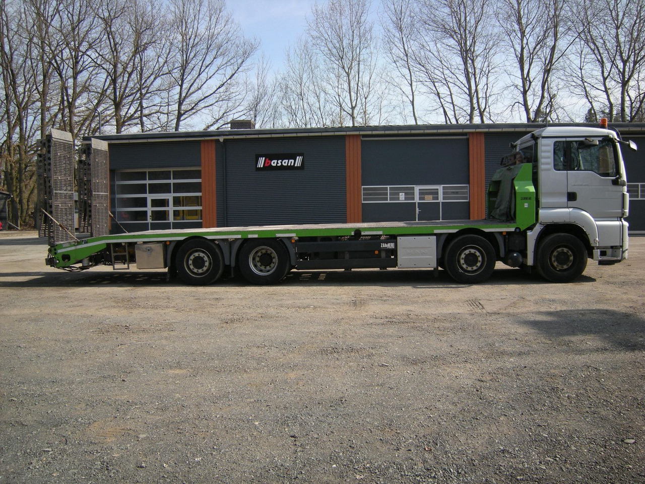 MAN 35.400, Zanner Plateau, Rampen, Winde - Xe tải kéo: hình 1 MAN 35.400, Zanner Plateau, Rampen, Winde - Xe tải kéo: hình 1