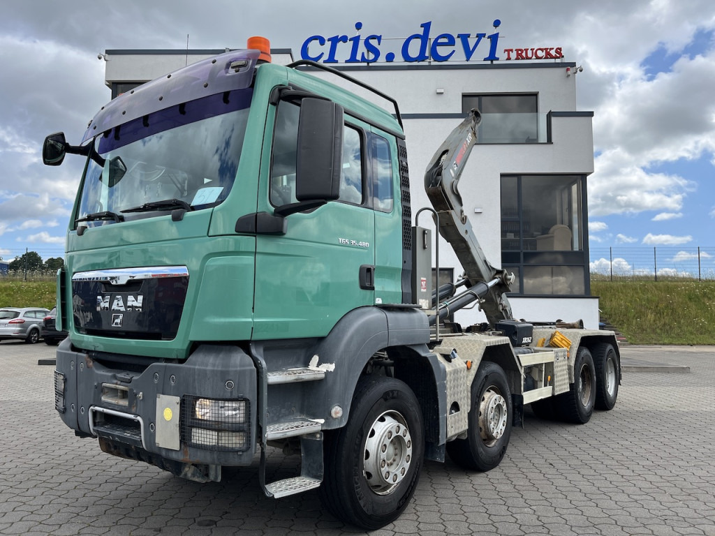 MAN TGS 35.480 8x4 Abrollkipper Hiab Multilift AHK - Xe tải nâng móc: hình 1 MAN TGS 35.480 8x4 Abrollkipper Hiab Multilift AHK - Xe tải nâng móc: hình 1