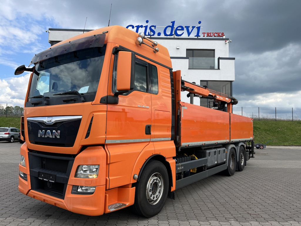 MAN TGX 26.480 6x2 Atlas 145.2 Kran Baustoff AHK - Xe tải thùng lửng/ Phẳng, Xe cẩu tự hành: hình 1 MAN TGX 26.480 6x2 Atlas 145.2 Kran Baustoff AHK - Xe tải thùng lửng/ Phẳng, Xe cẩu tự hành: hình 1