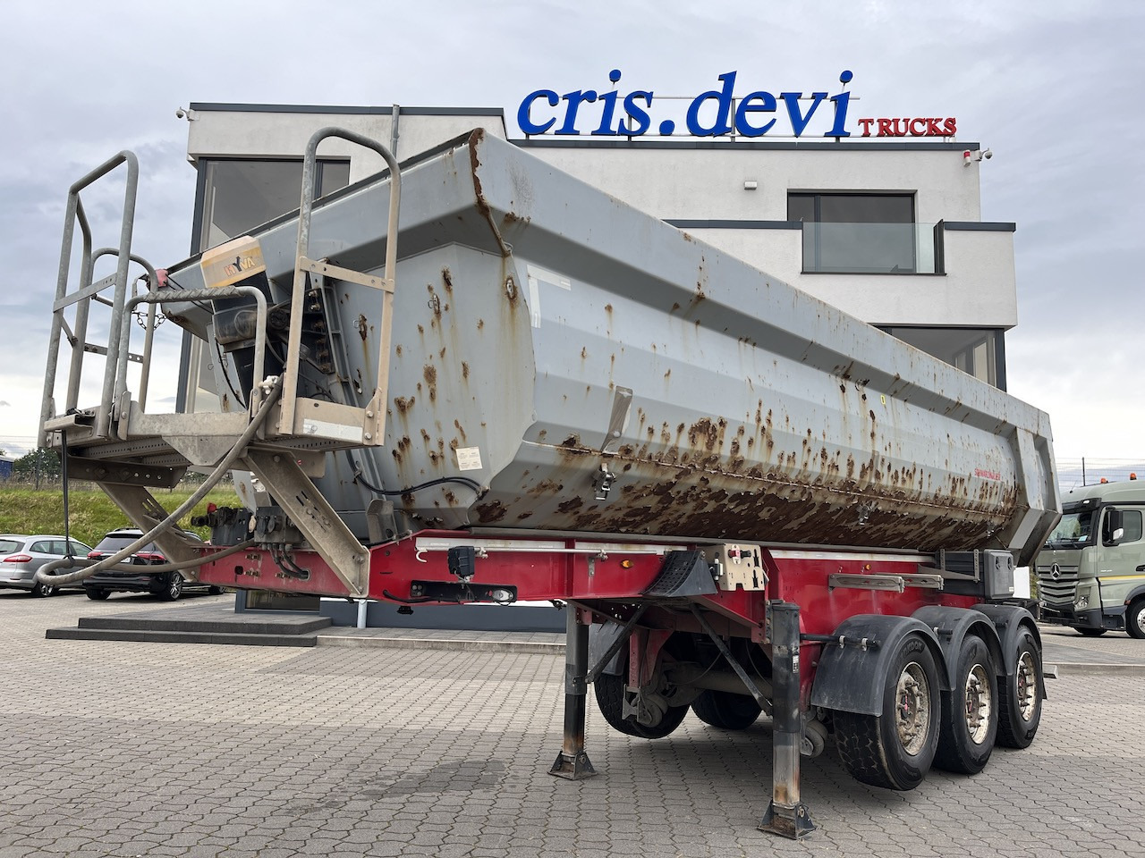 Schwarzmüller SK Kippauflieger Stahlmulde Liftachse - Sơ mi rơ moóc ben: hình 1 Schwarzmüller SK Kippauflieger Stahlmulde Liftachse - Sơ mi rơ moóc ben: hình 1